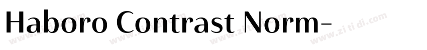 Haboro Contrast Norm字体转换